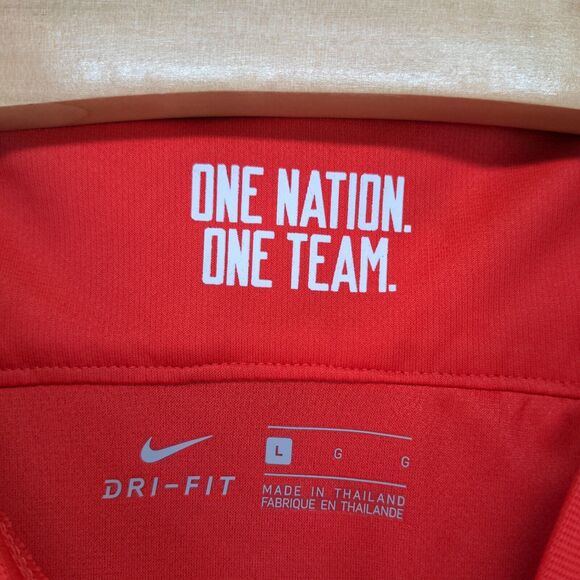 Nike Dri-Fit USA Soccer Jersey Womens Large Short Sleeve Red Crew Neck - Picture 10 of 14